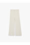 X Melis Ağazat - Wrinkled Fabric, Tie-Waist, Straight Wide-Leg Pants - 3