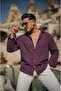 Linen Shirt Purple