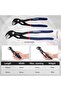 2 Pack Water Pump Pliers 180 mm 250 mm Quick Adjustable Hose Grips, Slide Joint Pliers Set with Large Jaw Capacity and Non Slip Handle - 2
