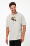 Unisex Oversize Embroidered Demon Slayer Zenitsu and Nezuko Anime Design 100% Cotton T-Shirt - 2