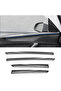 Door Trim Top Cover Fitting for Tesla Model Y Juniper 4 Pieces Glossy Carbon