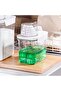 Laundry Detergent Dispenser with Measuring Cup Washing Liquid Box Dry Grain Dispenser for Cereals, 1.1L - 6