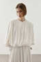 Loose Drawstring Shirt Ecru - 5