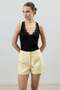 Black Collar Lace Detailed Women's Top