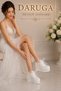 High Wedge Heeled Pearl Laced Wedding Dress Evening Dress Shoes