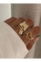 Adjustable Gold Butterfly & Heart Figured Stone Ring Set of 3