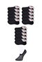 Glb-Stl41414 Black Women's Invisible Socks 15 Pairs