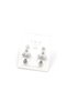 Glb-Stl41414 Multi-Stone Earrings - Silver