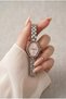 Eloria Women's Steel Watch Silver Color & Pink Dial Vintage Flower Case Luxury Edition |   Elegant Stylish Women's Wristwatch 2026 - 3