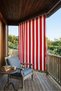 Durable Thick Outdoor Striped Balcony Curtain and Sunshade Models - Balcony Sunshade and Tarpaulin 70 cm with One Tie. - 2