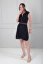 Women's Front Buttoned Lycra Viscose Short Loose Dress - 3