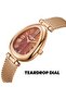 Women's 3H Dark Brown Tigers Eye Dial Watch - LC08360.440 - 5