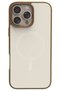 Urr Matte Pure Glass Magsafe Cover Compatible with iPhone 16 Pro Max - Gold - 3