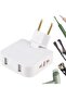 Plug Converter - Heavy Duty Wall Plug Adapter, Rotatable Portable Multifunctional Transformer for Electronics