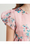 Senior Girls Pink Floral Print Dress - 5