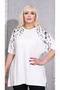Plus Size Oversized Women's Viscose Anti-Sweat High Quality Knitted Mom T-Shirt Blouse Shoulder Print and Stone Detail Bat Sleeve Combed Cotton - 7