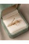 Serpina Inlaid Zircon Stone Spiral Adjustable Ring - 4