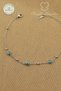 316L Steel Anklet - Blue Evil Eye Beaded Dorica Chain 316L Steel Anklet 20+5cm - 4