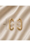Design Gold Color Earrings (Price Is for a Pair.) - 2