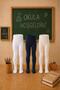 Girl's Cotton Plain Pantyhose 3-Piece Set