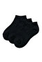 Black Cushioned Footbed Sports Trainers Socks 3 Pairs