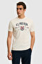 Men's Regular Fit Crew Neck Cream T-Shirt 50322479-Vr071 - 3