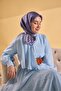 Twill Silk Geo Scarf Lilac 90X90 - 5