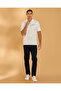 Men White Printed Polo Shirt - 2