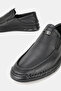 Men's Black Genuine Natural Leather Eva Sole Loafer Daily Shoes - 4