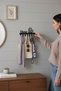 Home Decorative Metal Wall Hanger - Clothes Hanger - Key Holder - Coat Rack Black 40X20Cm - 6