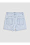 Vizyon New Season Stone Embroidered Bow Patterned Girls' Jean Shorts - 4