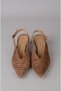 Seç 5132-1 Genuine Leather Heel-Spanned Women's Shoes (Heel Height: 5 cm) Si̇garo - 3