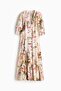 Tie-belt midi dress - 6