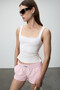 Evaris Women's Soft and Flexible Fabric Organic Cotton White Blouse - 5