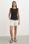Shoulder Tassel Crop Knitwear - 2