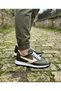 Genuine Leather Green Beige Combination Handmade Casual Sports Men's Shoes Prague - 3