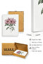 White Wooden Framed Flower Patterned Painting - Pastel Tones |   Huhu1172 - 2