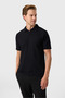 Regular fit buttonless black polo collar t-shirt - 2