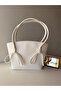 Women's White Coquette Model Bow Shoulder Bag