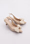 2037 Women's Bow Detailed Heeled Shoes - 2