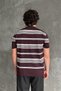 Men's Crew Neck Oversize Striped Knitwear T-Shirt - 8