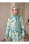 Modal Cotton Summer Patterned Viscose Dress - Anti-Sweat Flowy Hijab Dress - 2