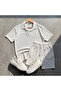 Men's Report T-Shirt and Shorts Set 2-Piece Cotton Polyester Tok Fabric Wide Cut - 2