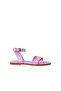 Women's Flat Sandals with Buckle Closure