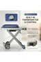 Portable BBQ Gas Grill with Foldable Stand & Wheels, Stainless Steel Charcoal Grill, Compact Outdoor Barbecue Cooker - 5