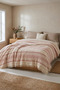 Double 4-Layer Muslin Bedspread 220X230 cm Buldan Handmade Striped Without Filling