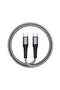 Hercules C6 USB-C to USB-C 100W PD Fast Charging Cable, 480 Mbps Data Transfer, Braided Wire, Durable Type-C Charger Cord for Laptop, Tablets & Smartphones, 200CM - 2