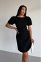 Women's Balloon Sleeve Atlas Fabric Mini Dress - 2