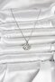 316L Steel Chain Silver Color Pearl Flower Model Necklace - 3