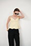 Striped Strap Blouse - Yellow |   D2791 - 3